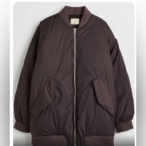 H&M Premium Down Bomber Jacket - Picture 2 of 7